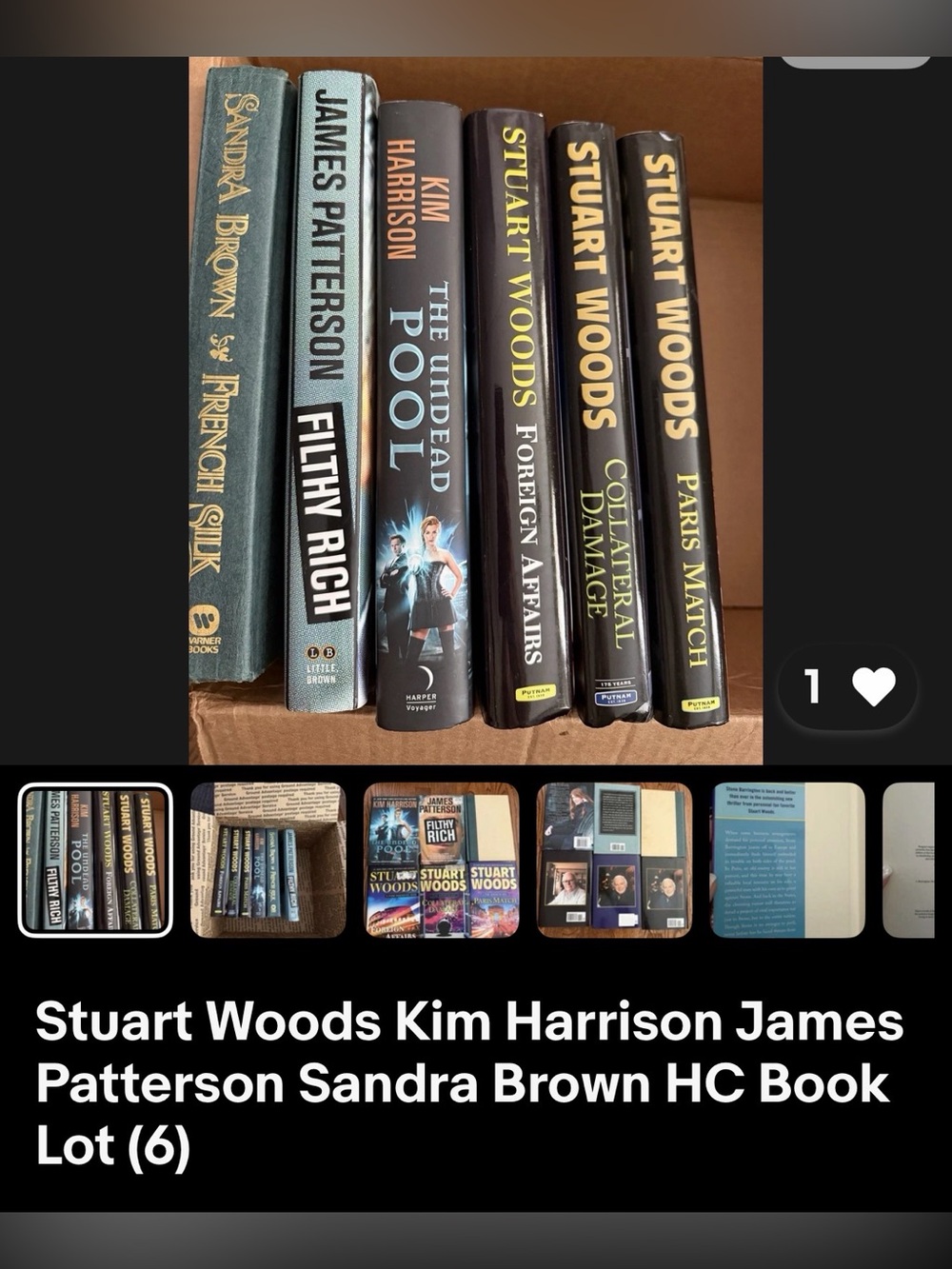 Vintage/modern hardcover bestseller book lot NY Times bestselling authors